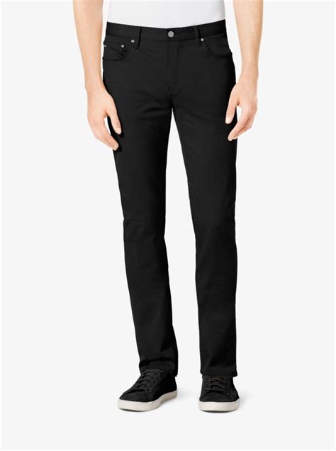 michael kors men's 5 pocket tailored fit stretch twill pants|Tailored/Classic.